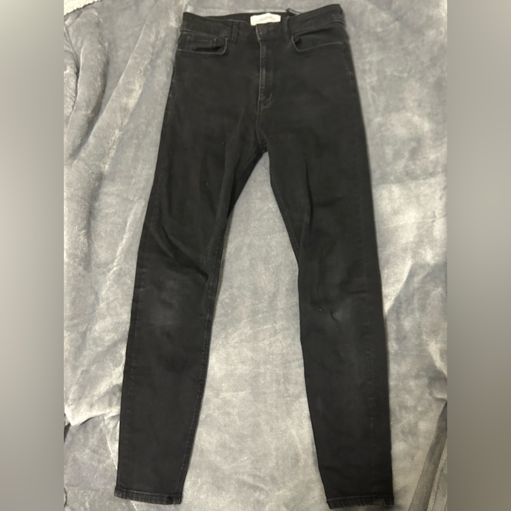 zara women’s black skinny jeans